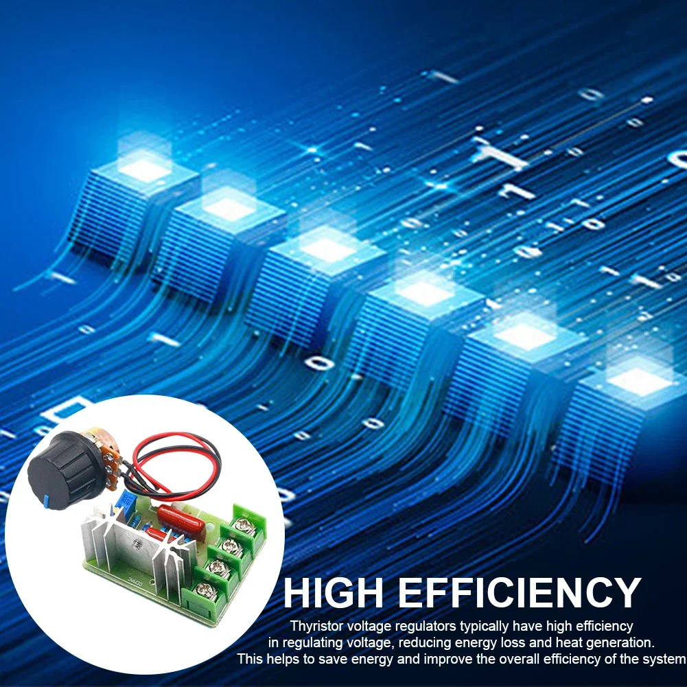 AC 220V 2000W SCR Voltage Regulator Dimming Dimmers Motor Speed Controller Thermostat Electronic Voltage Regulator Module