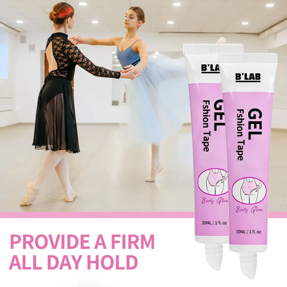 Private Label Body Glue Cloth for Oily Dry Skin Gentle On Body Adhesive Glue Dancers Dress Bra Straps Skin Glue for Body