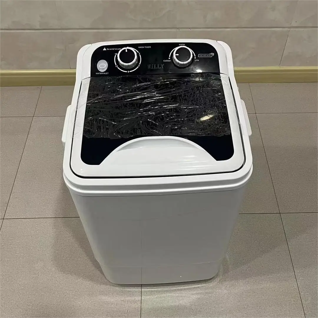 5-7KG Semi Automatic Single Tube Top Loader Mini Washing Machine With Dryer All-In-One Washer