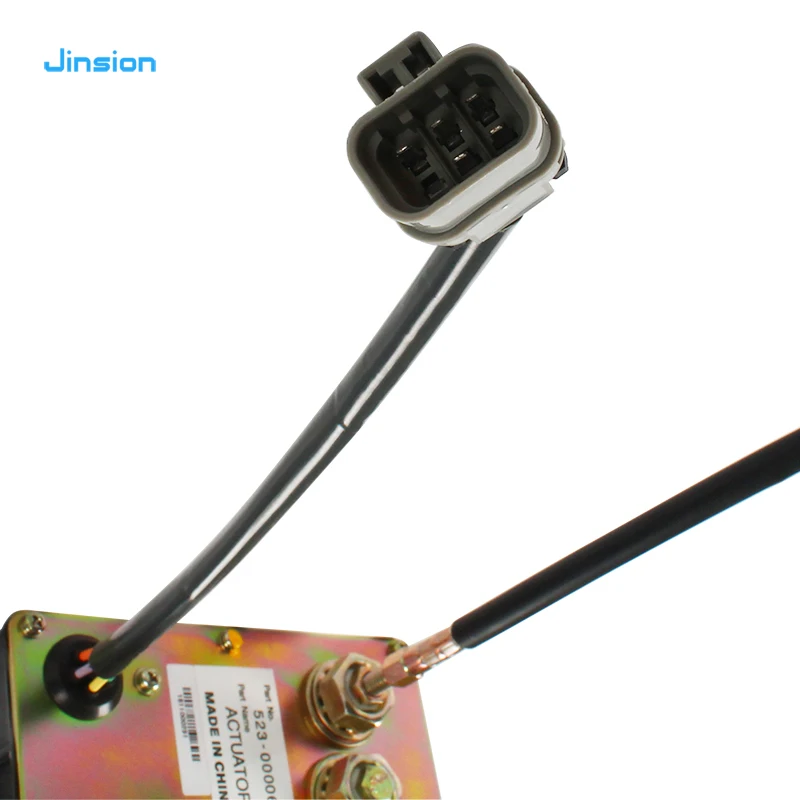 JINSION Drop shipping excavator parts 24V Solar340LC-V Throttle Motor ASS for Daewoo Doosan stepper motor 523-00006 523-00008