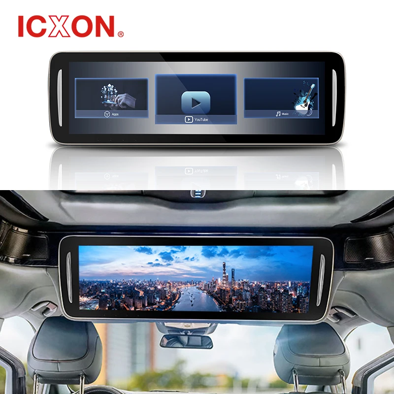 29 inch 4K HD screen USB TF card car monitor bus tv rear seat theater monitor