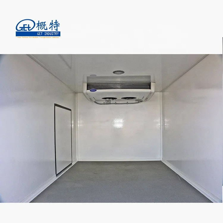 FRP PU XPS sandwich Refrigerated truck body for Toyota Hilux Pick up for city fresh food flowers fruits seafood retail