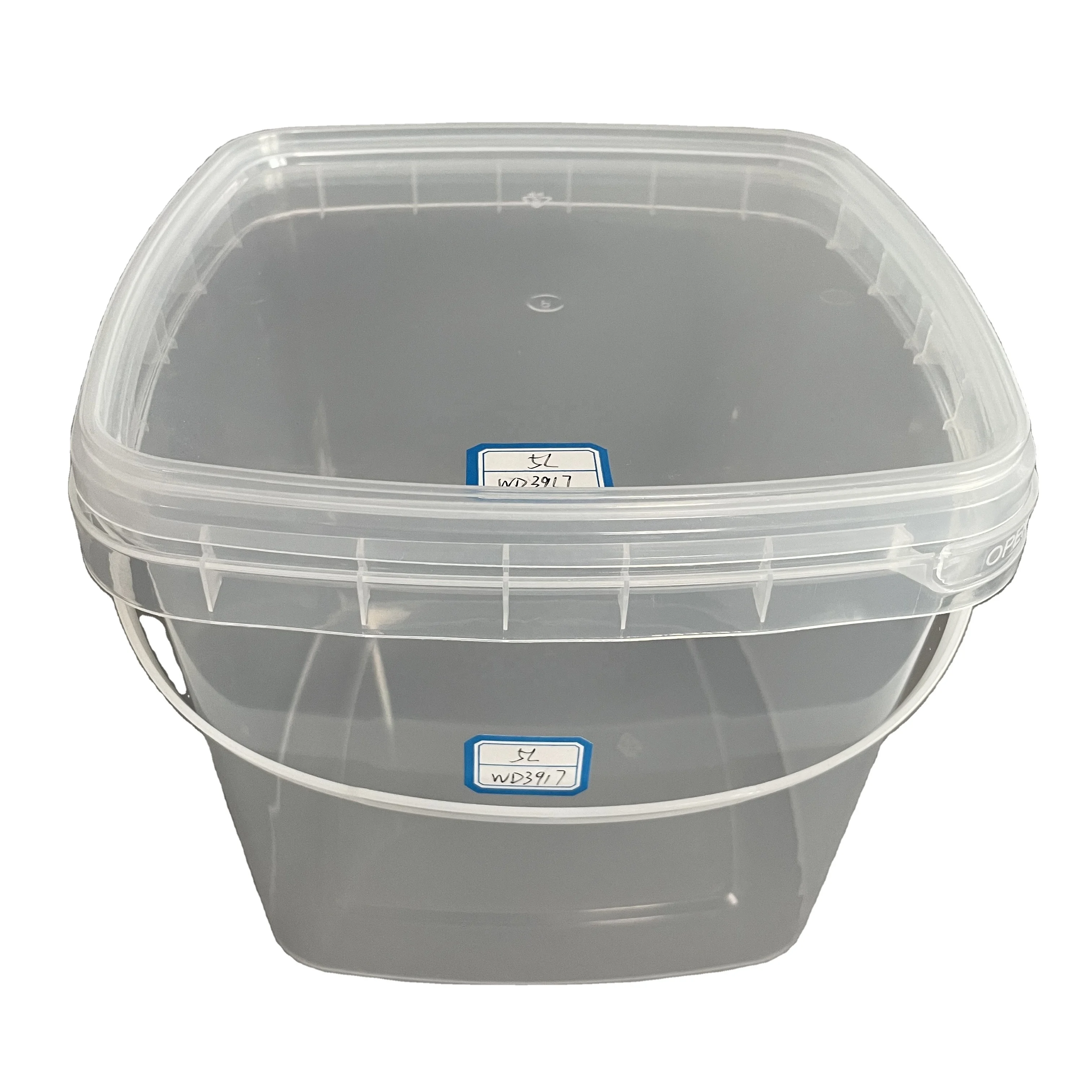 5L Square plastic bucket used for washing powder/detergent