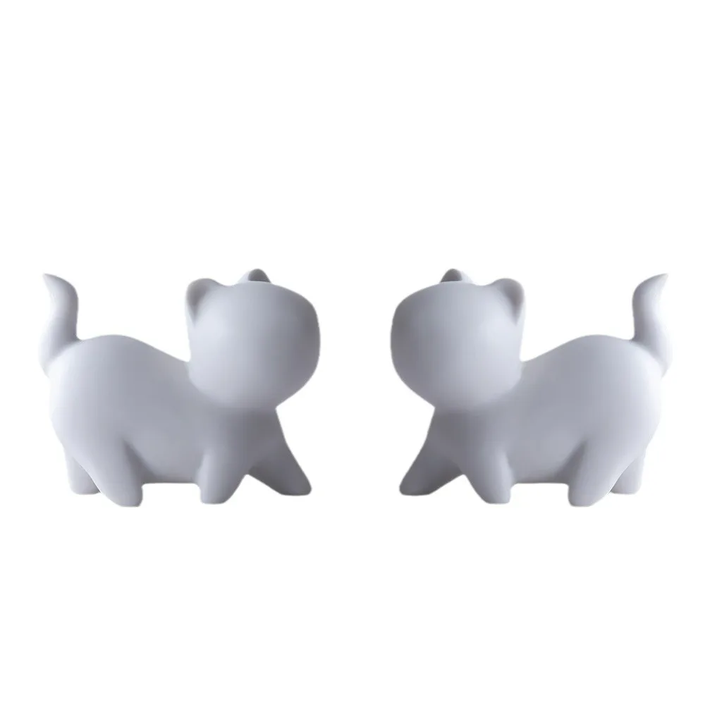 Wholesale Handmade DIY Crafts Fluid Bear Resin Blank Decorative Ornaments 12cm/25cm Fluid Cat With Paints and Toolkits