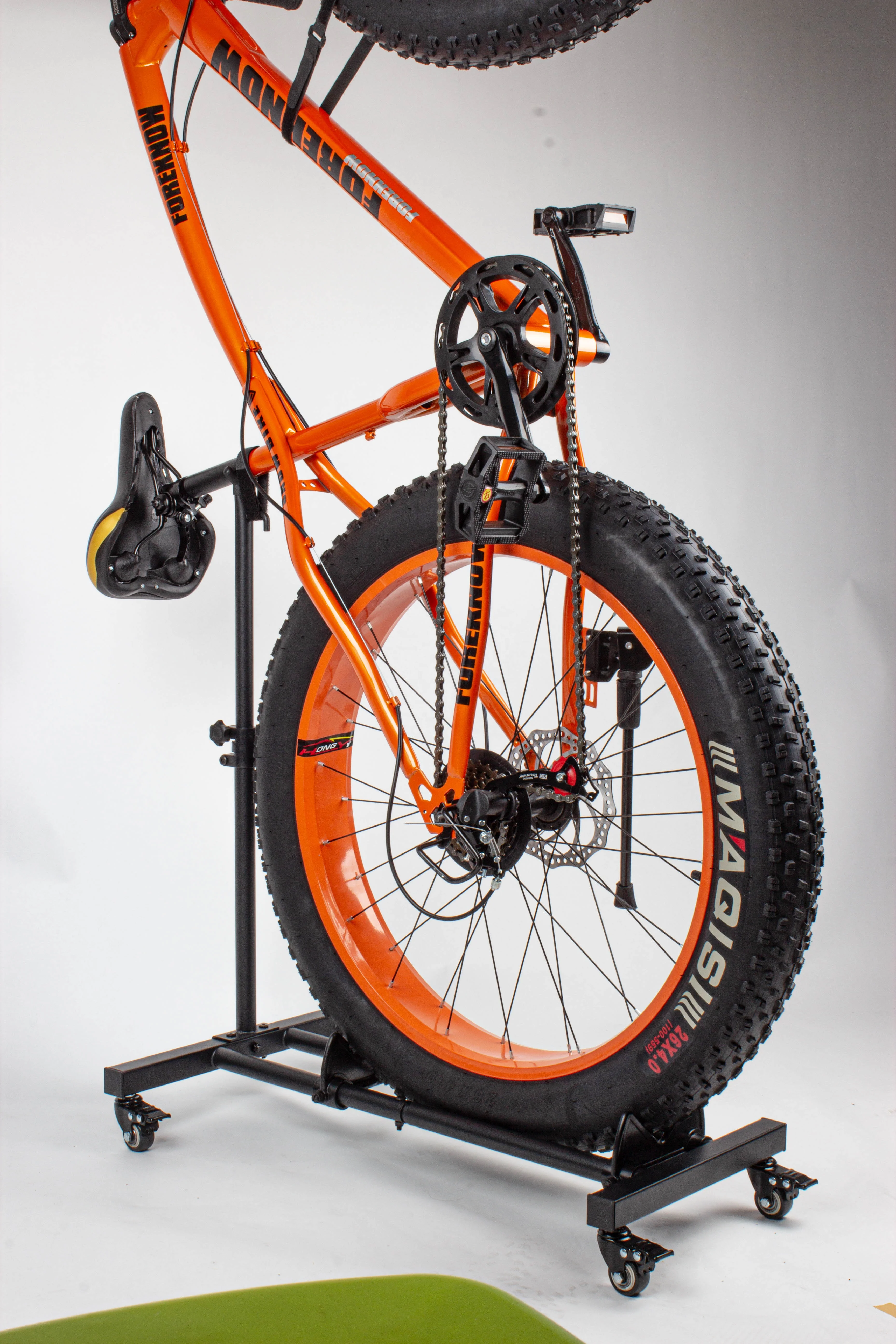 Buy-Wish Freestanding Vertical Bike Stand Rack with Wheels Upright Bicycle Floor Stand for Garage Indoor Bike Storage