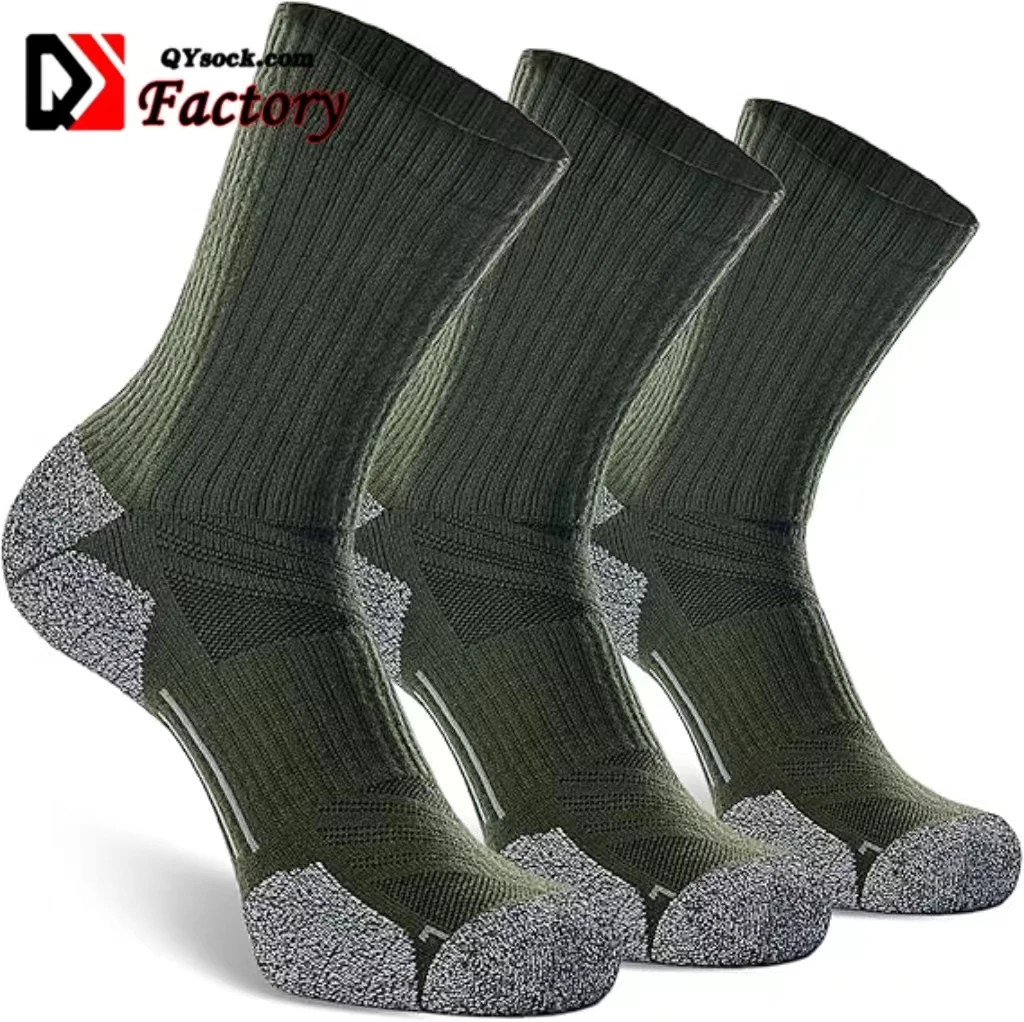 Factory Men Socks Skin Friendly Hiking High Quality Mid Calf Compression Socks Long Soft Hosiery Gift Outdoor Socks Wholesale