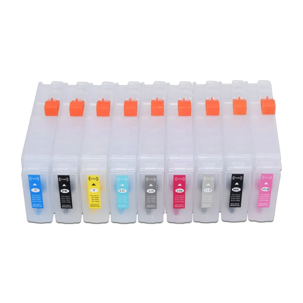 80 мл T760 T7601-T7608 чернильный картридж для Epson SureColor SC-P600 P600 струйный принтер с чипом АРК