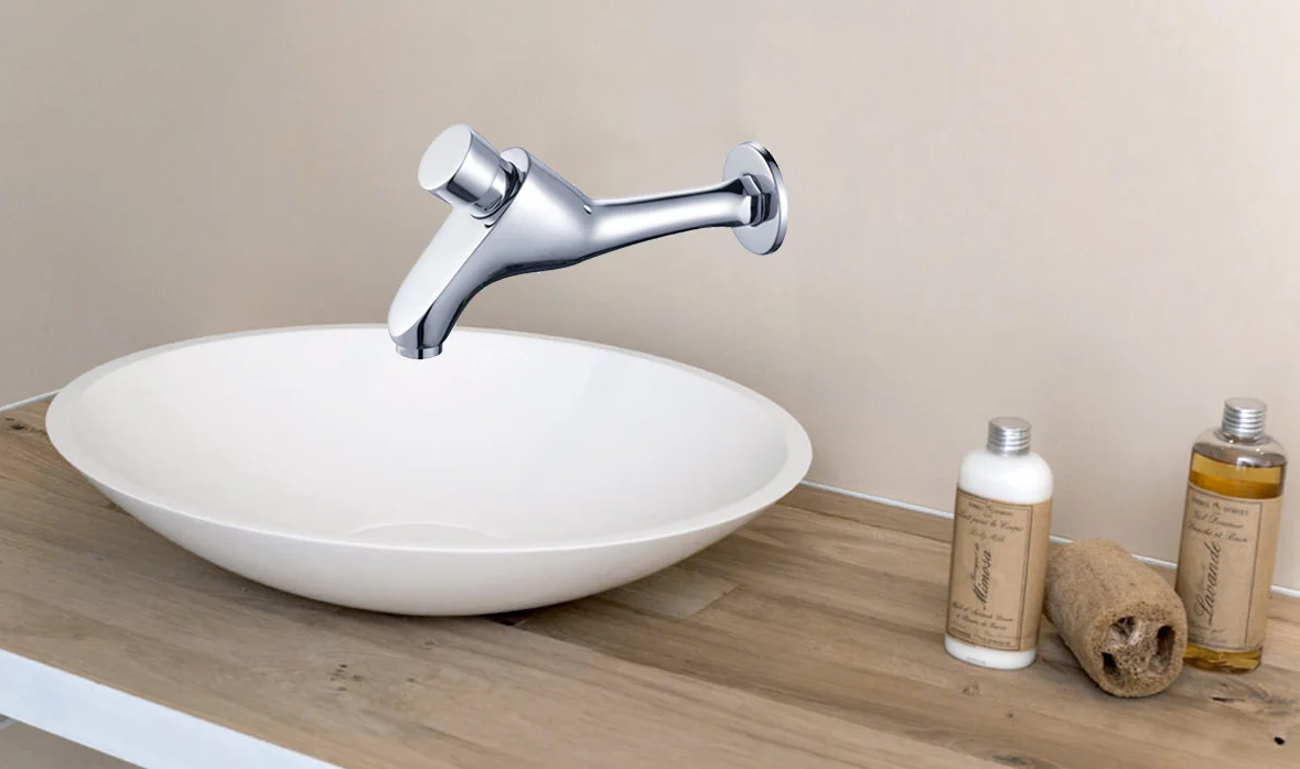 Push Button Auto Shut Off Self Closing Faucet Time Delay Faucet Brass Material