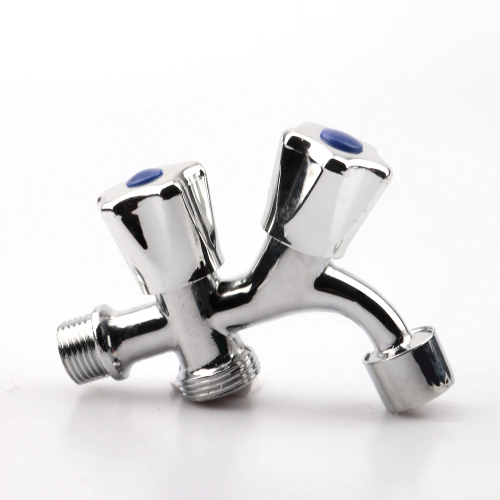 Yuhuan bicolor polished bibcock chrome plated water bibcock with double handle Modern