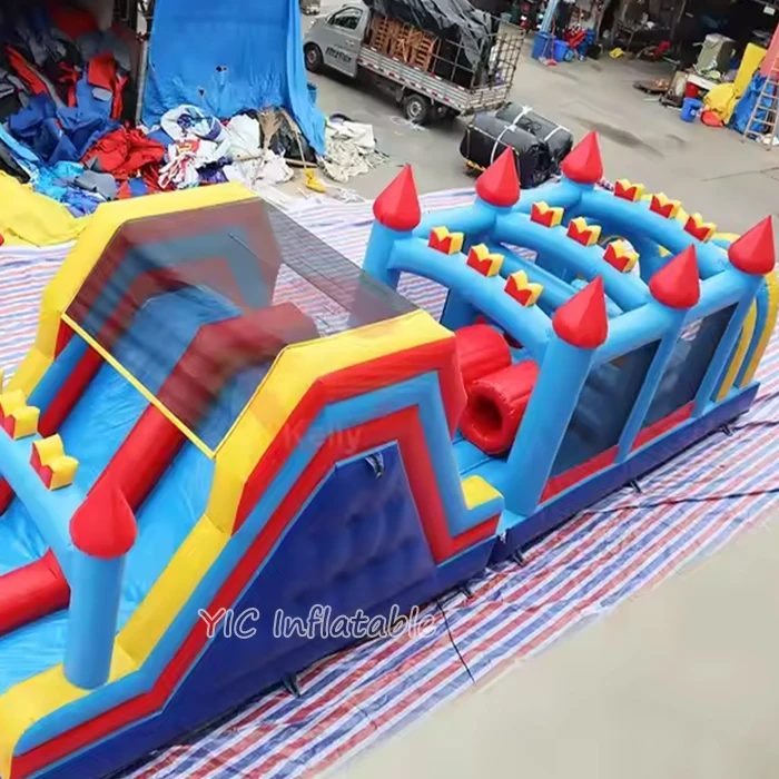 China Factory Commercial Inflatable Obstacle Course Games Climbing Sport Game for Kids and Adults