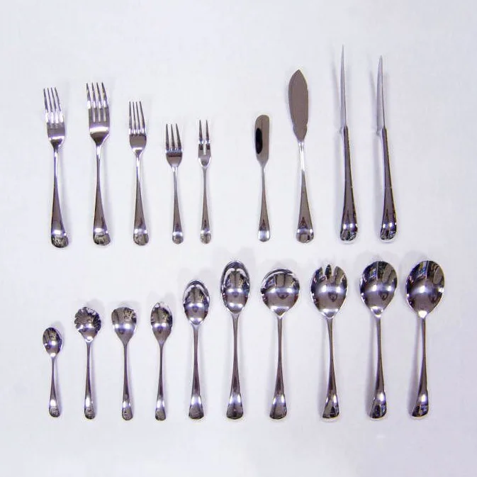 small MOQ ready to ship stainless steel cutlery spoon and fork soup table spoon full range for hotel and restaurant
