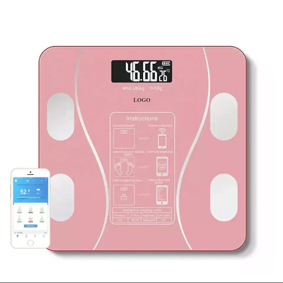 The biggest loser 180kg Smart household scale bathroom scale Digital Smart Body fat scale with app