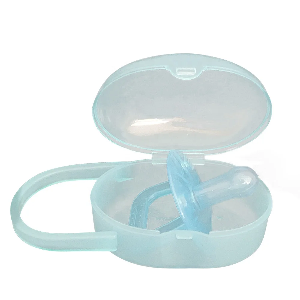 China Hot Selling Promotional Round Head Pacifier Silicone Feeding Baby Pacifier Nipple With PP Box