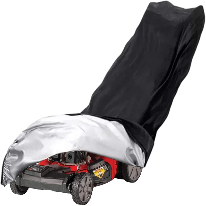 Heavy Duty 600D Marine Grade Fabric Universal Fit Push Mower Cover Waterproof Lawn Mower Cover