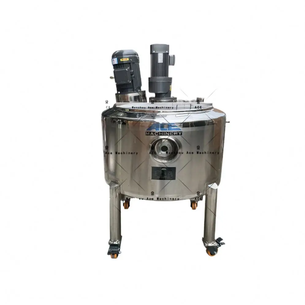 1000L Food Grade Mixing Tank Mixer For Mayonnaise Ketchup And Sauces With Homogenizer Emulsifier Machine