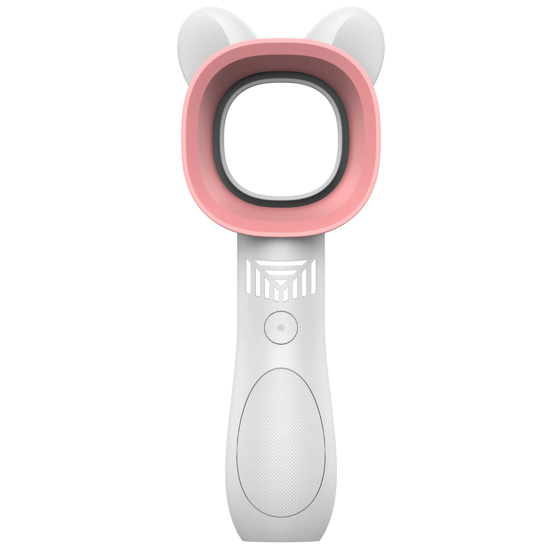 Cute Cat Portable Rechargeable Mini USB  Air Cooling Electric Leafless Fan Adjustable 3 Speed Bladeless Table Fan For Lashes
