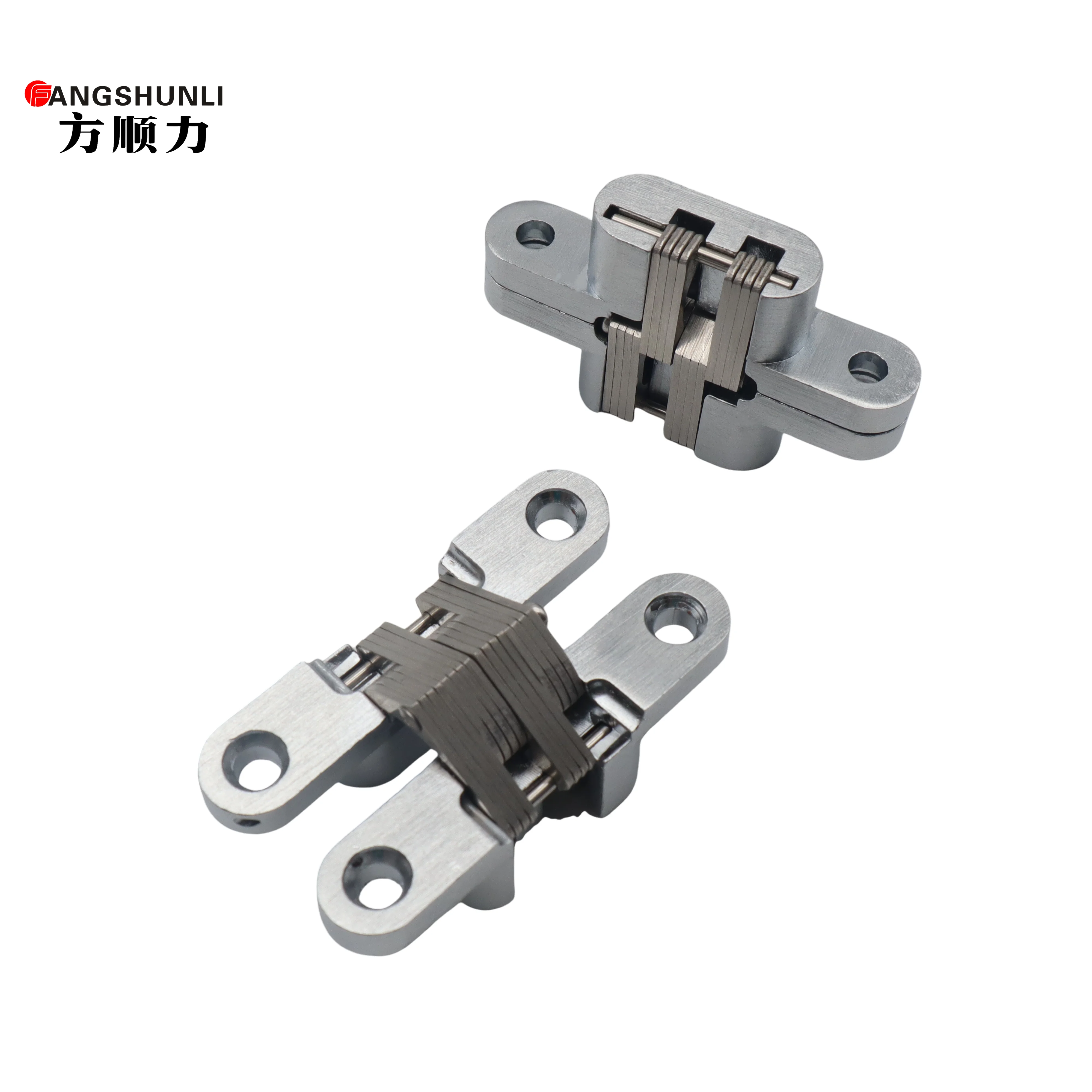Zinc Alloy Concealed Gate Stainless Steel Hidden Door Hinge Invisible Cross Hinge