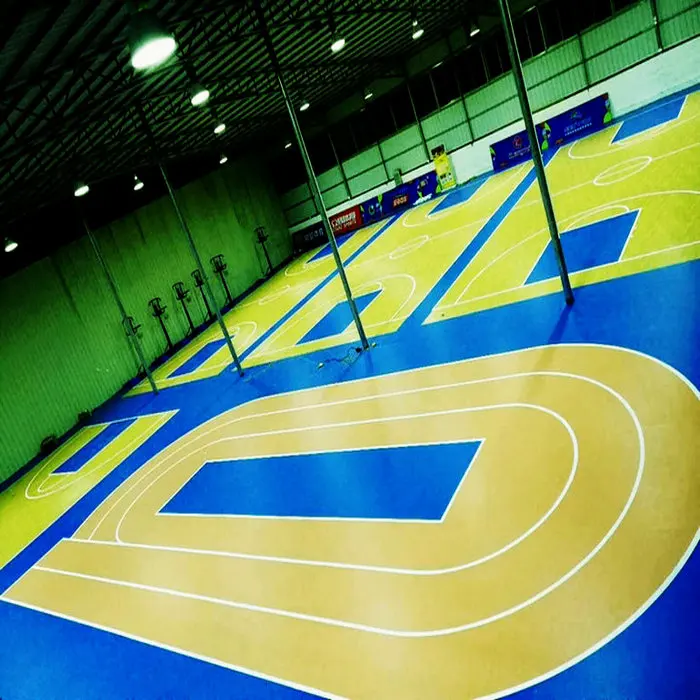 Indoor and Outdoor Plastic pvc vinyl Sports Flooring for Badminton Basketball Court