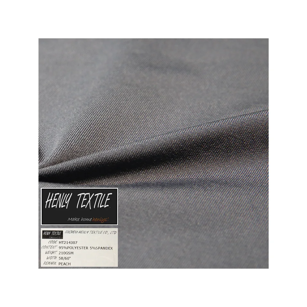HT214307 95%POLYESTER 5%ELASTANE 210GSM KNITTED PEACHED JERSEY FABRIC FOR YOGA