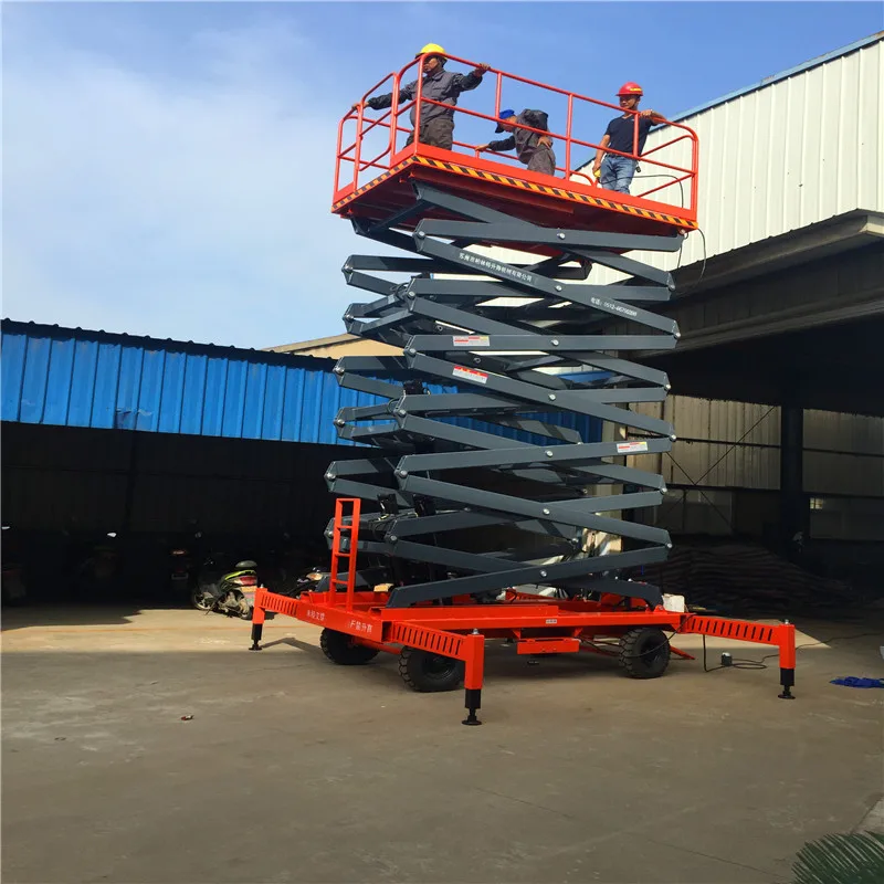 10m Self Propelled Telescopic Automatic Hydraulic Battery Scissor Ladder Lift 6m~18m for Hydraulic Mobile Electric Scissor Lift