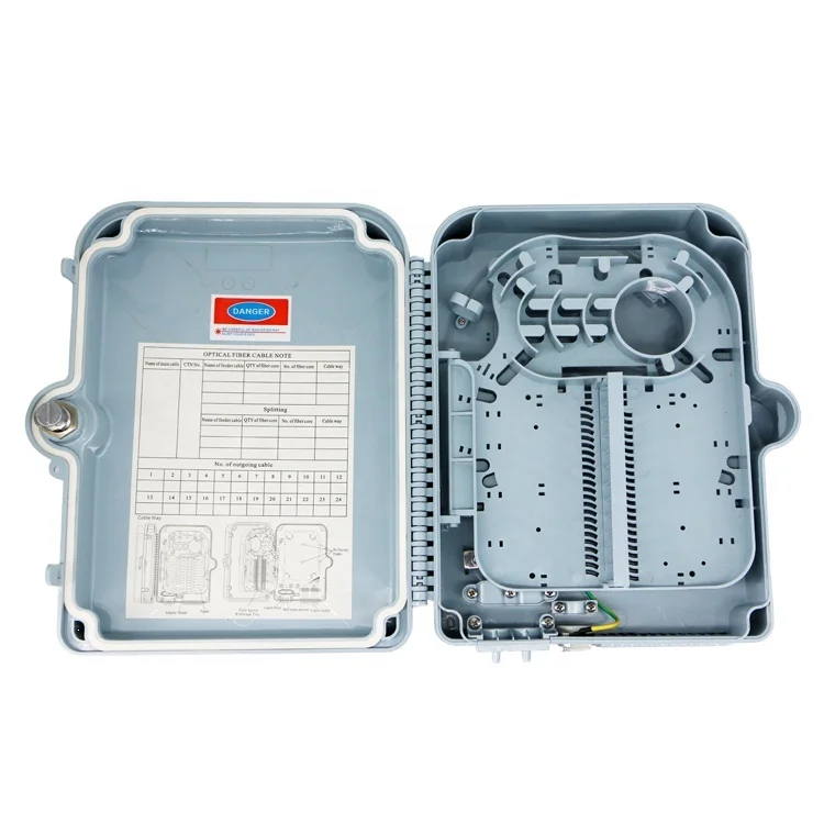New design FTTX FTTH optic distribution box 24 core terminal box ABS PP fiber box