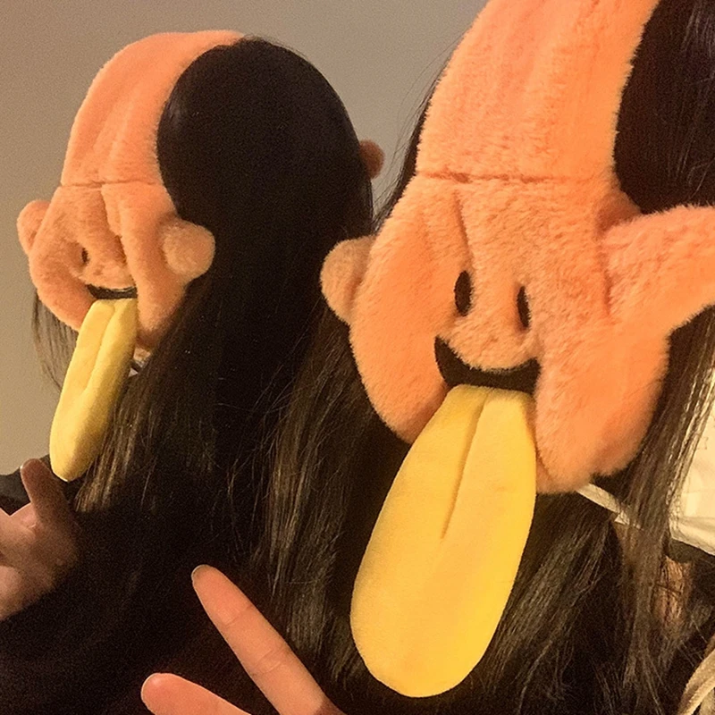 FF3244 Funny Cartoon Soft Cozy Ear Muffs Warmer Halloween Costume Fluffy Packable Windproof Warm Winter Earmuffs Headband
