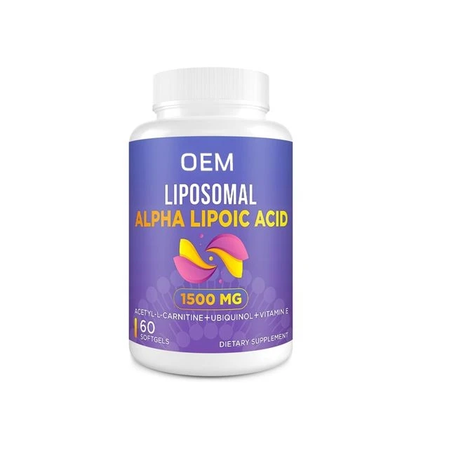Липосомальный Ала + ALC Ubiquinol максимальное поглощение антиоксидантной энергии 60 мягких гелей (2 бутылки) пищевые добавки ISO OEM