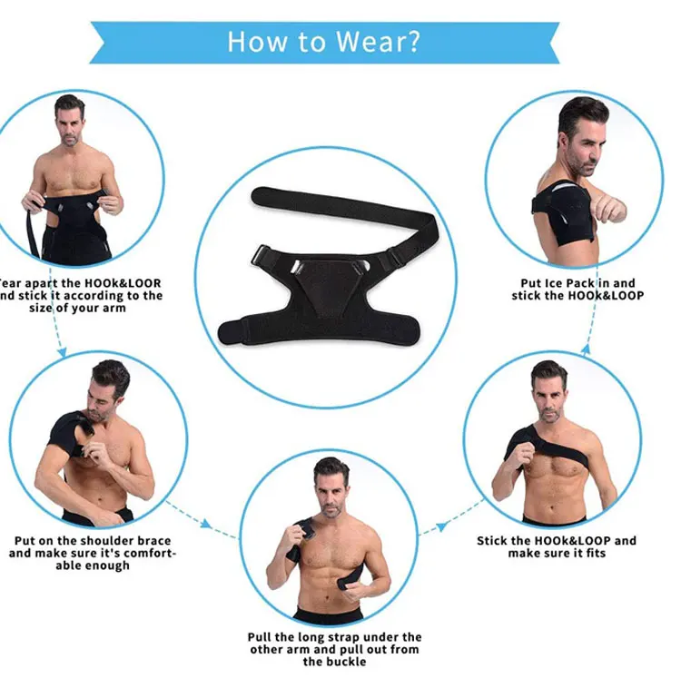 Ready to Ship Kopus Shoulder Compression Sleeve Rotator Cuff Support Brace Non-slip And Breathable Shoulder Support Brace