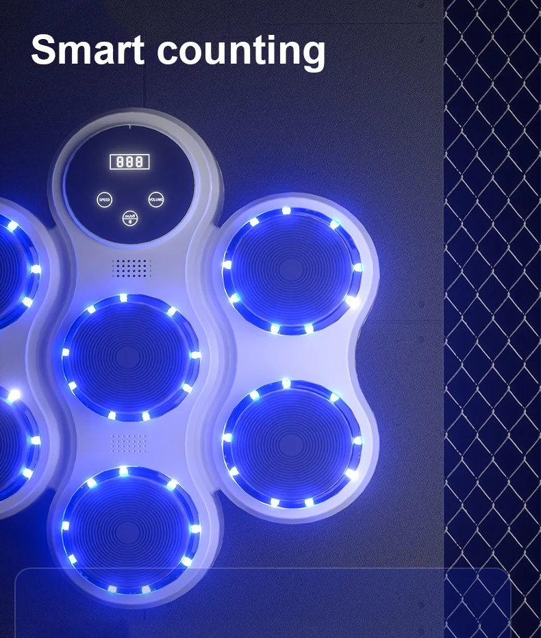 Новое поступление боксерская машина смарт-Bluetooth электронная музыка настенный домашний тренажерный зал мишень