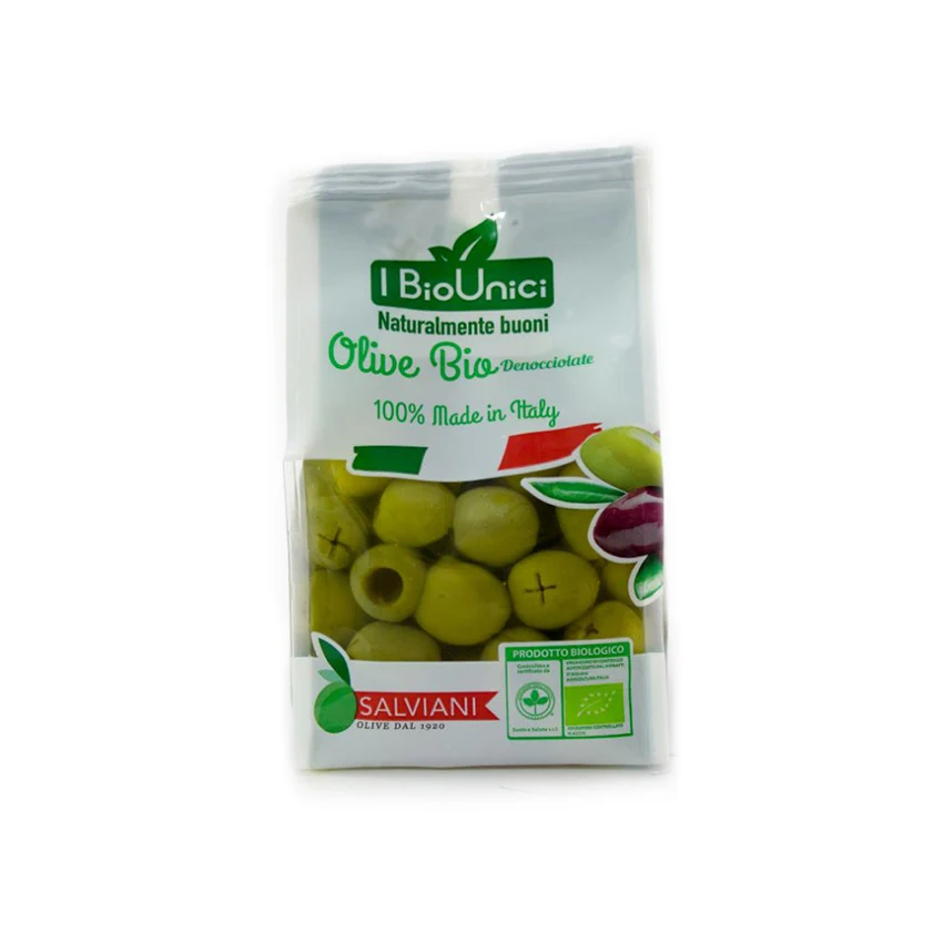 Best Quality Plastic Bag Packaging 175 G Castelvetrano Pitted Organic Fresh Italian Green Olive