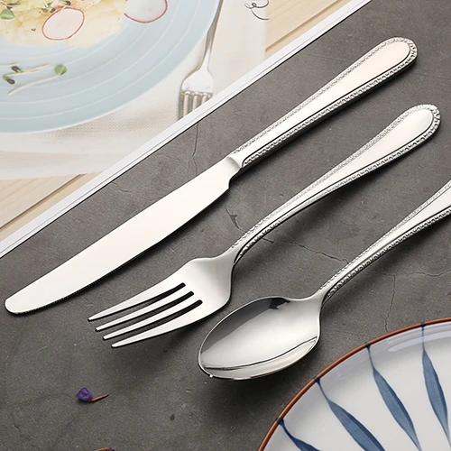 Factory Direct Hotel Knife And Fork Set Spoon Stainless Steel Cutlery Dinner