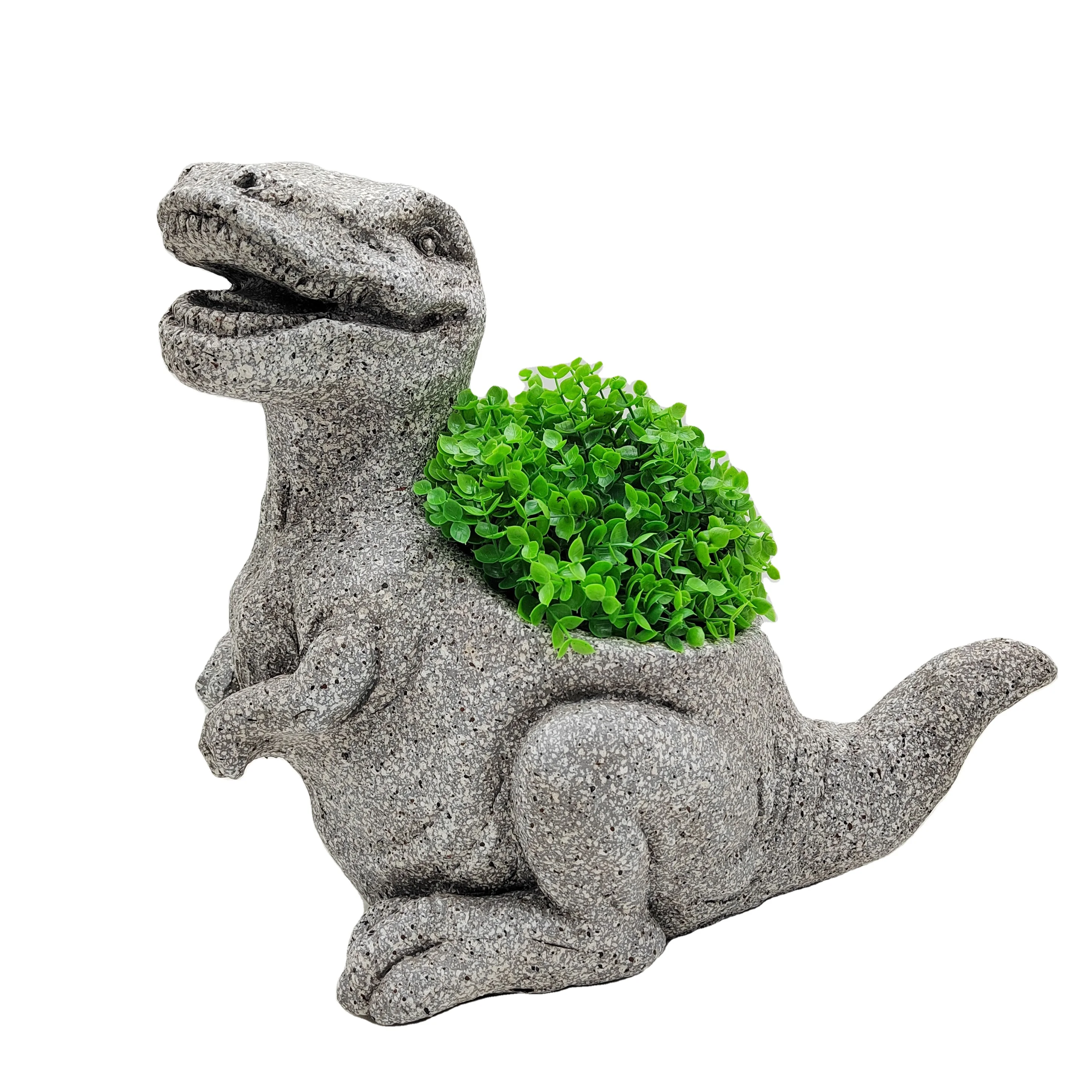 Handicraft planter  concrete  dinosaur flower pots  planters for home decoration