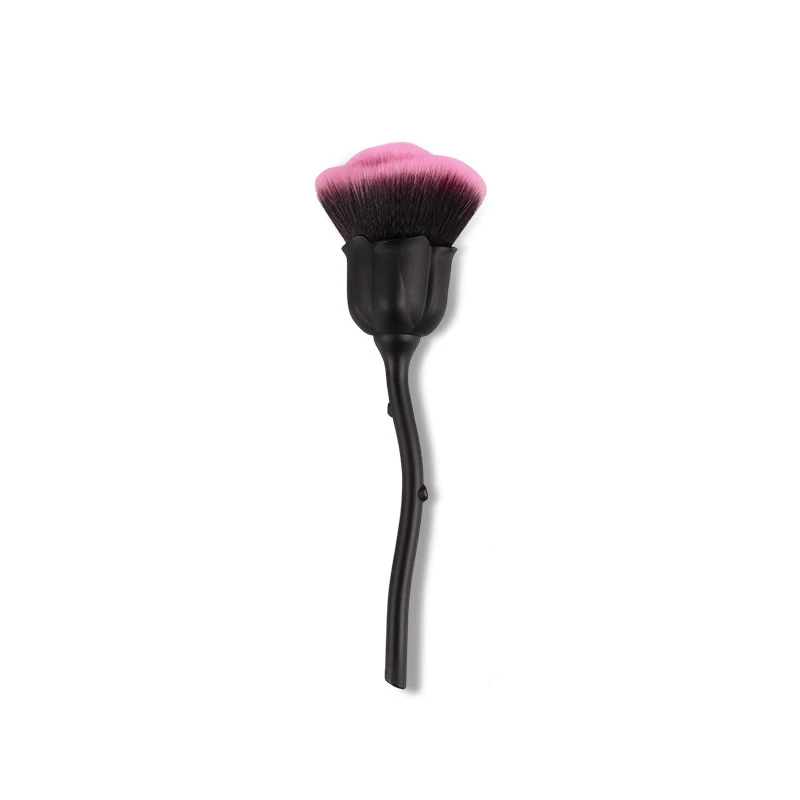 2024 Nail cleaning brush lovely gift Black flower makeup brush set