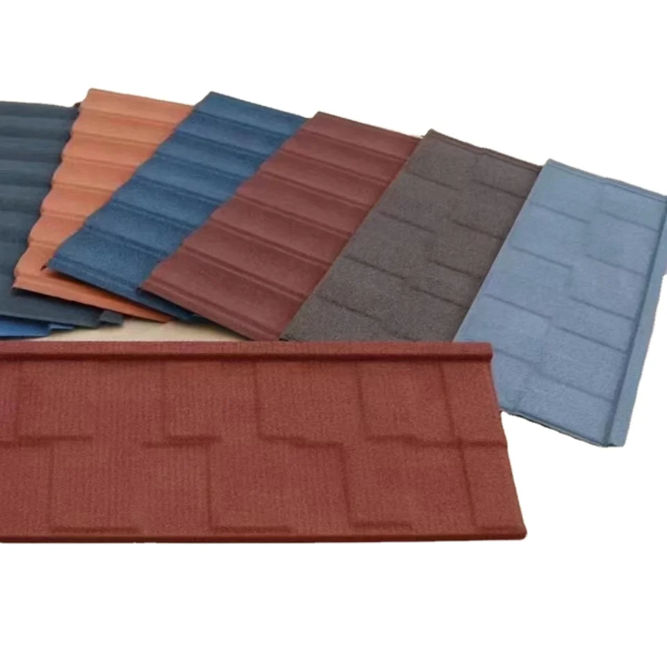 Roman Stone Coated Steel Roofing Tile Colorful Metal Roof Sheet with Durable Stone Coating
