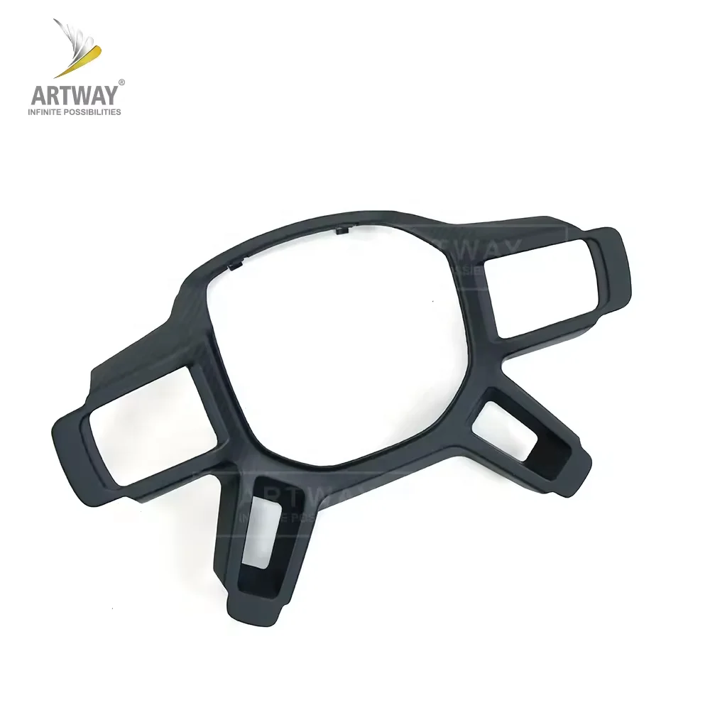 Car Interior Accessories Dry Carbon Fiber Steering Wheel Cover Trim for Land Rover Defender 2020+