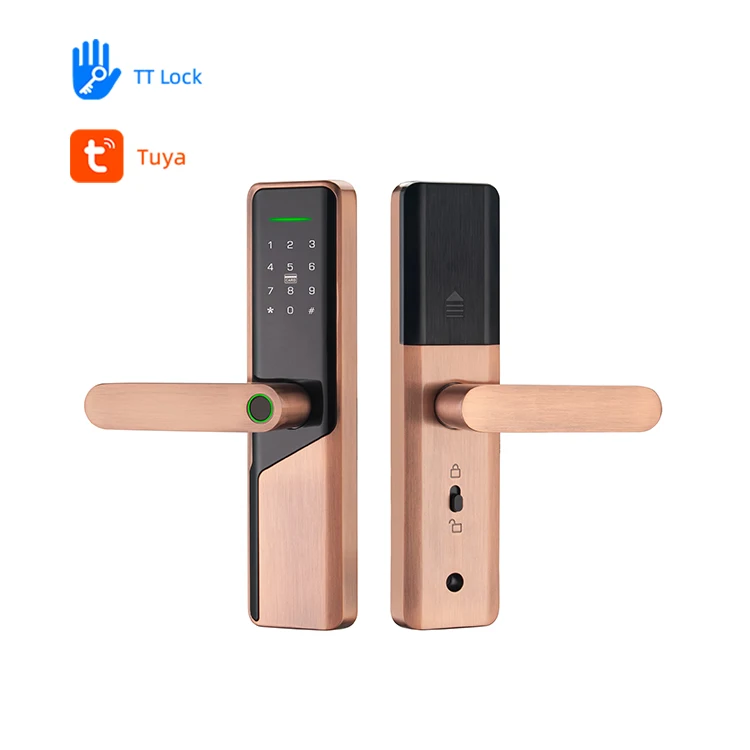 Volibel Aluminum Alloy Rfid Card Password Code Electric Digital Smart Door Lock Without Fingerprint Tuya Ttlock App