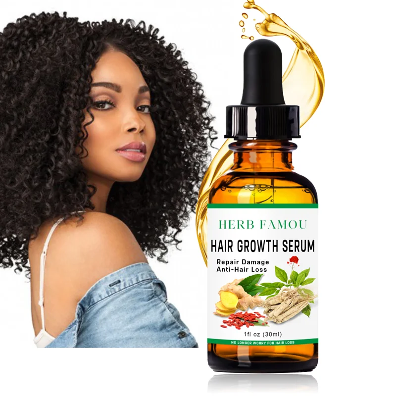 
ginger anti-hair loss hair serum natural hair growth & shine oil 