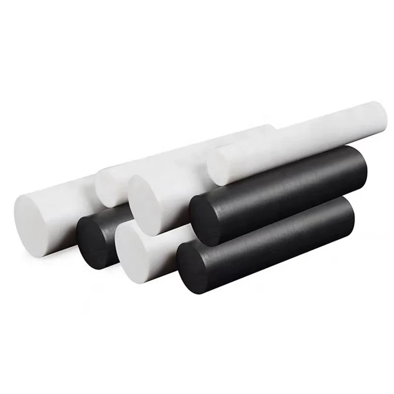 Carbon filled PTFE Extruded Bar Moulded Rod And Solid Plastic Rod Manufacture