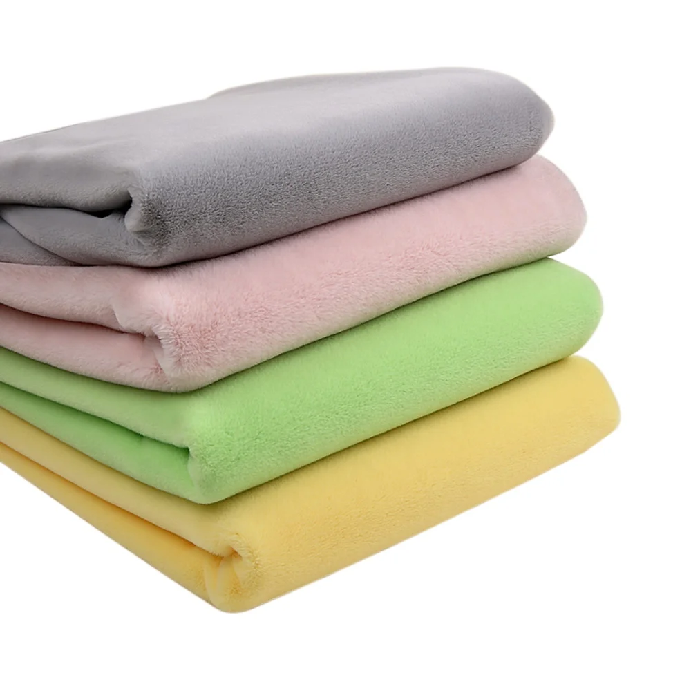 Плюшевая вязаная теплая плюшевая ткань из искусственного меха кролика для игрушек, тапочек, высокое качество, 100% полиэстер, 6 мм