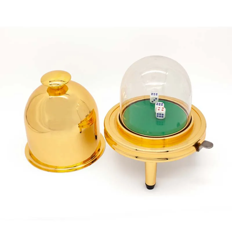 Golden luster fully sealed electric poker dice suitable for casinos with electronic dice cups and dice