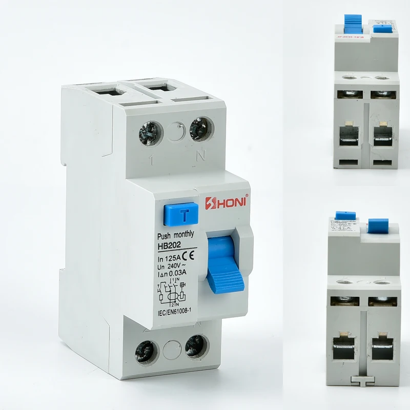 China factory HONI brand 2Pole F360 F362 63A 30mA RCD ELCB RCCB Residual Current circuit breaker