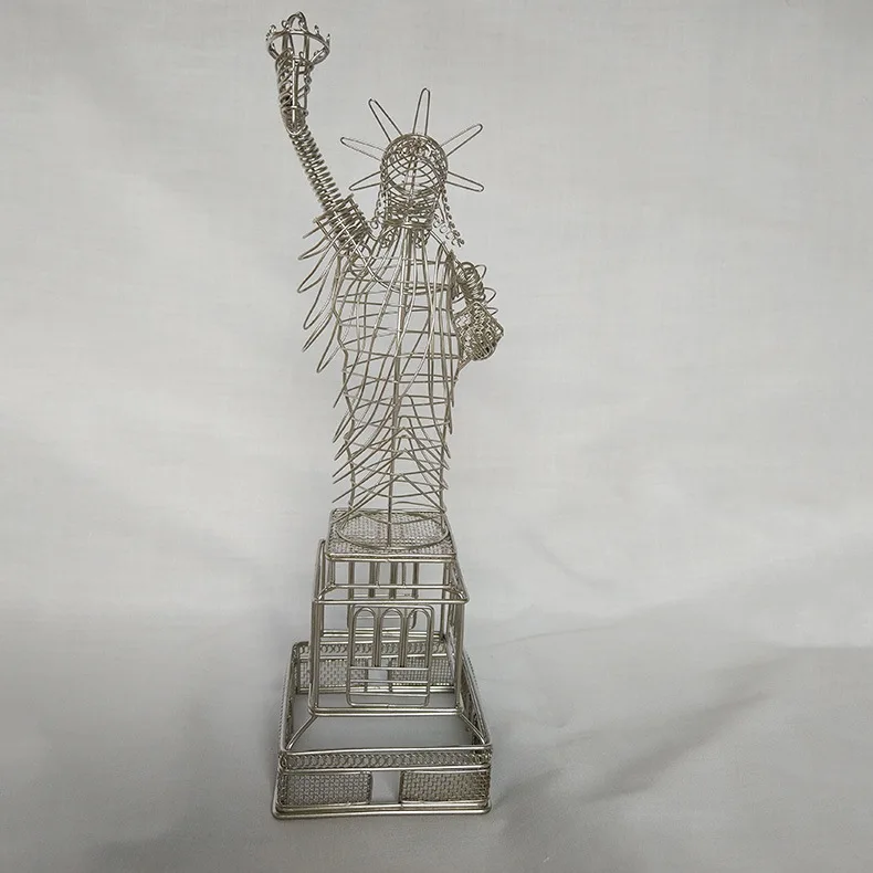 Metal Craft Sign For USA Statue Of Liberty Building Home Decoration Art Souvenir