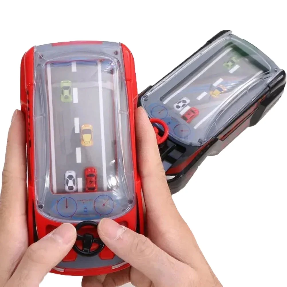 Kids cool B/O mini racing car game portable handheld game console player