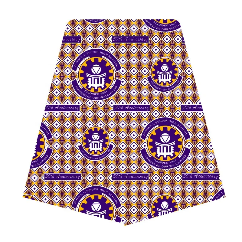 Africa President Election Customized Prints African Wax Fabric 100% Cotton