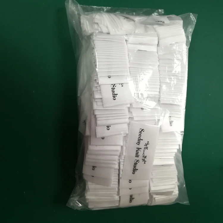 Garment Accessories Personalized Custom Brand label Clothes Private Brand Cloth Woven Label Tag