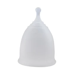 Feminine hot selling menstrual cups with silicone applicator