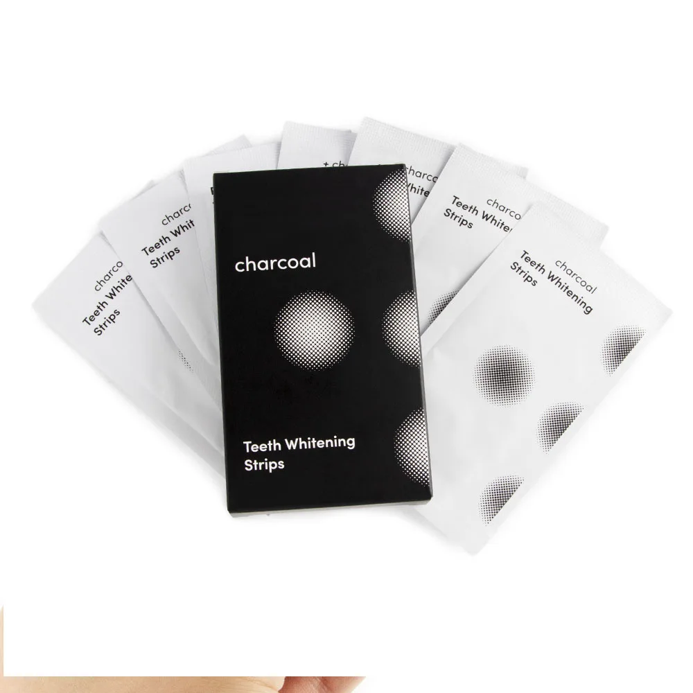 Daily Teeth Whitening Strips Custom Logo Bleaching White Strips for Sensitive Teeth Removes Stains