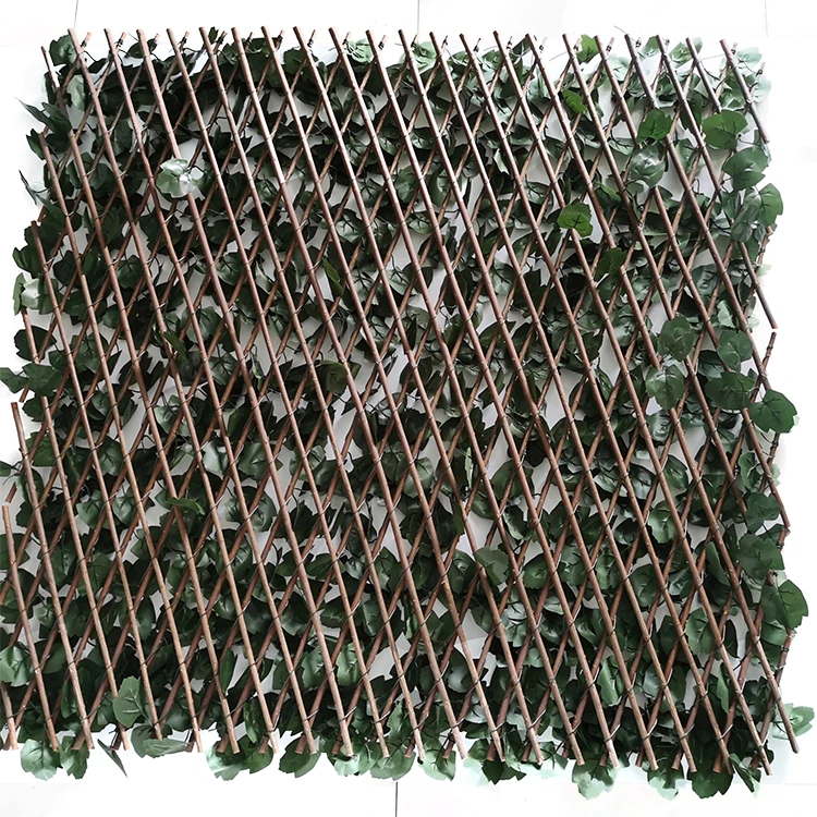 Long Artificial IVY Privacy Fence Screen Artificial Bamboo Fence Fire Resistant Bamboo Leaves Hedge Fences
