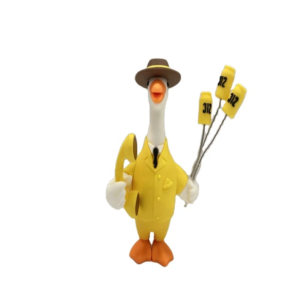 Желтая Утка 3D мягкая ПВХ Резина рекламные подарки Мультяшные персонализированные мягкие экшн-фигурки из ПВХ игрушки куклы