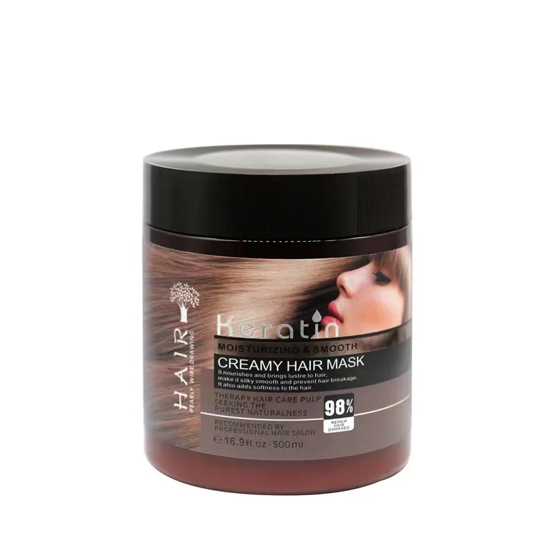 Best Selling Natural Plant Keratin Smooth Hair Shampoo and Conditioner Set Organic Creamy Mask